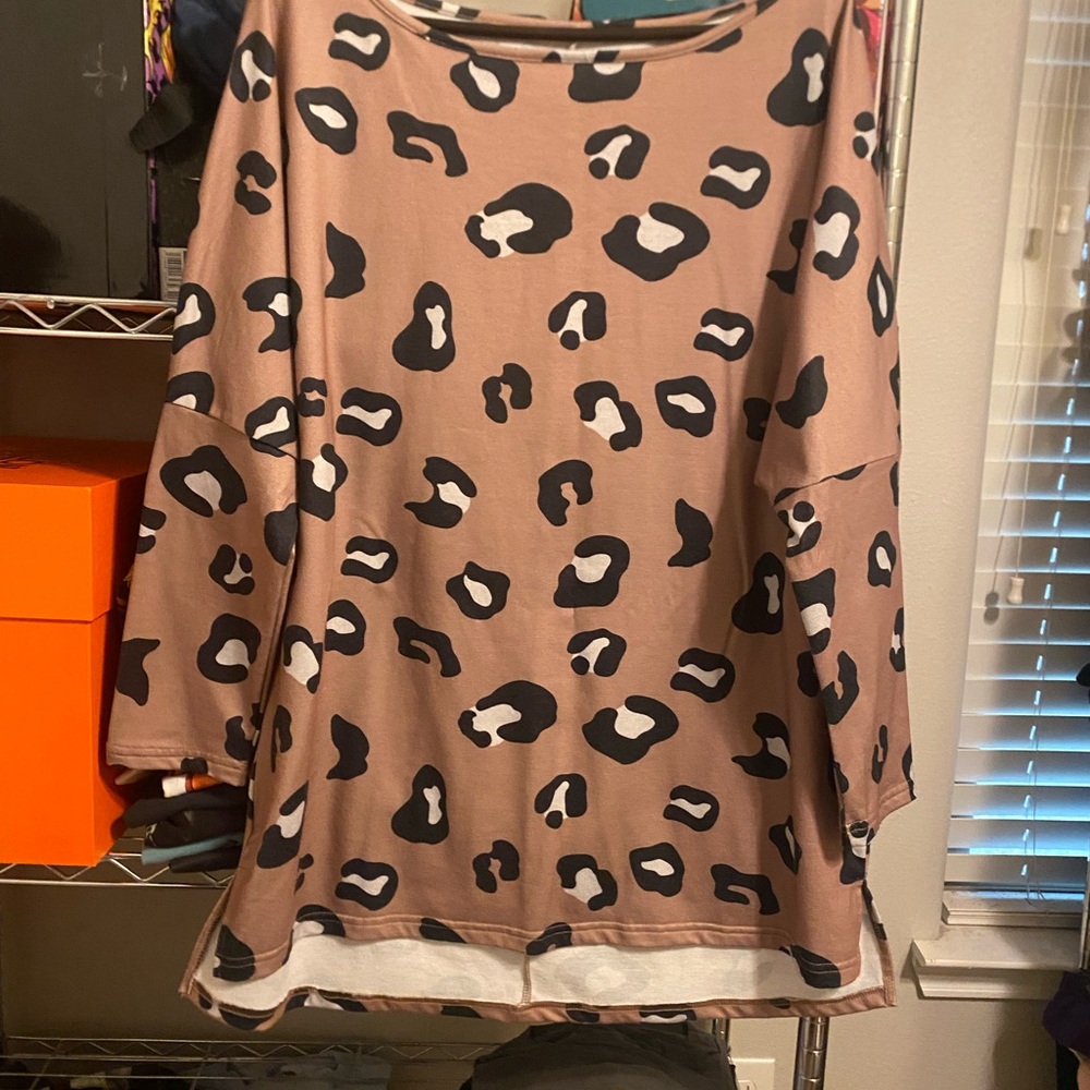Leopard Print Women's Top